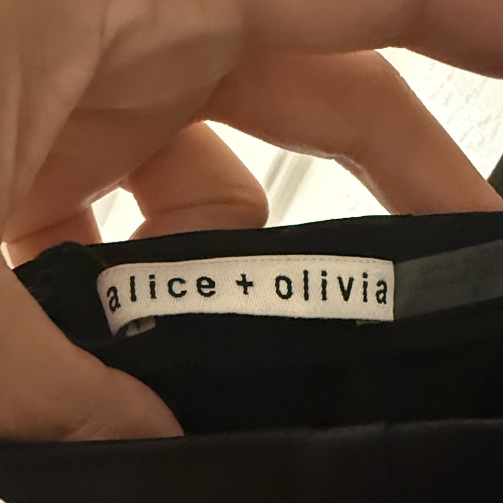 Alice + Olivia Elegant by Stacey Bendet Black and Silver Halter Dress - Picture 12 of 16